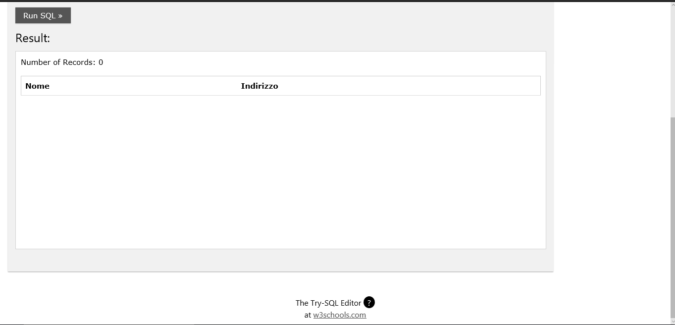 Query Select con comando LIKE (TEST)- Guida mysql